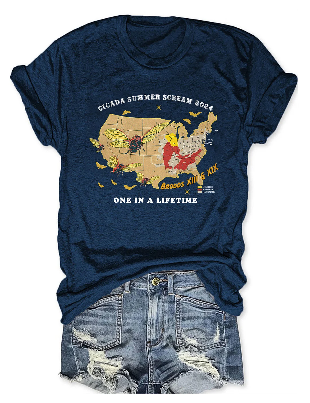 Cicadas Summer Scream Reunion Tour 2024 T-shirt