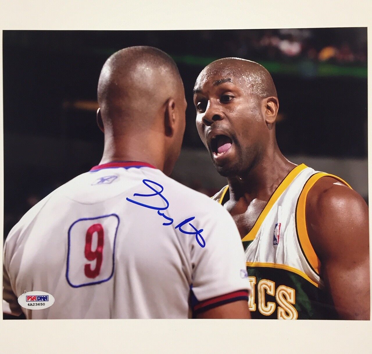 GARY PAYTON autograph signed SuperSonics 8x10 Photo Poster painting ~PSA/DNA COA~ Seattle Sonics