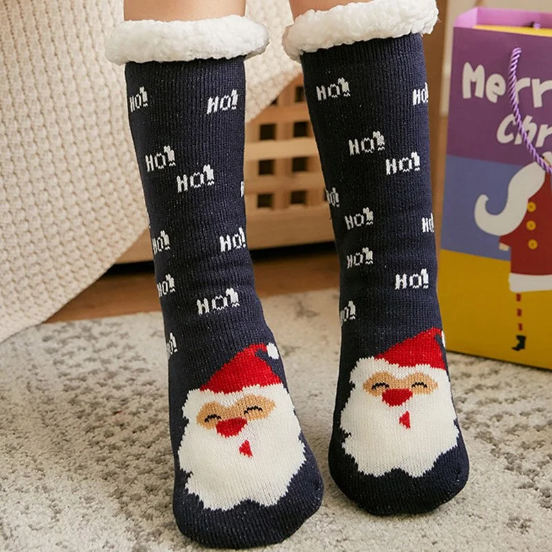 Women's Slippers for Home Warm Sock with Fur Short Plush Slippers Cartoon Bedroom Slippers Soft Indoor Shoes for Female
