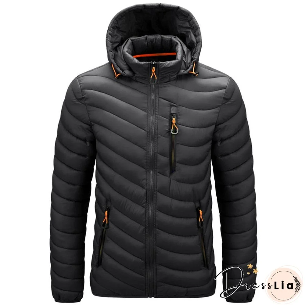 CHAIFENKO Brand Winter Warm Waterproof Jacket Men New Autumn Thick Hooded Parkas Mens Fashion Casual Slim Jacket Coat Men