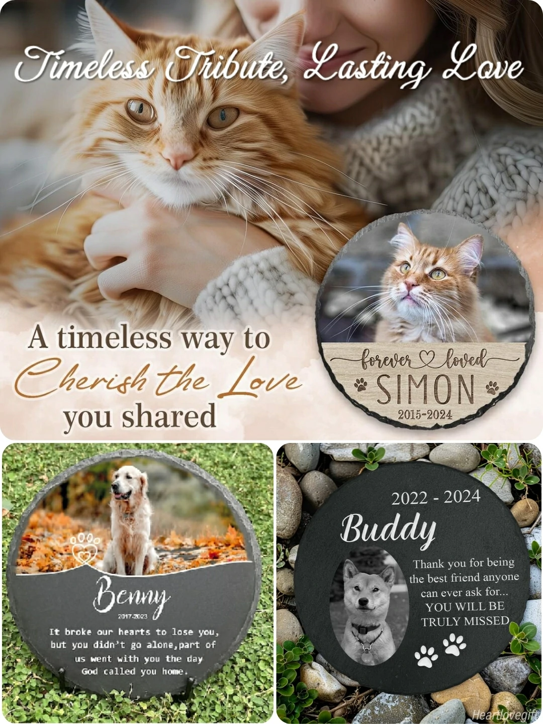 lookipet custom Pet Memorial Stone