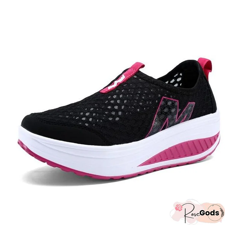 Women's Shoes Casual Breathable Sport Fashion Shoes Walking Flats Height Increasing Women Loafers