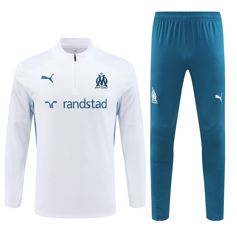 Marseille 24-25 Long Sleeve Training Set - White