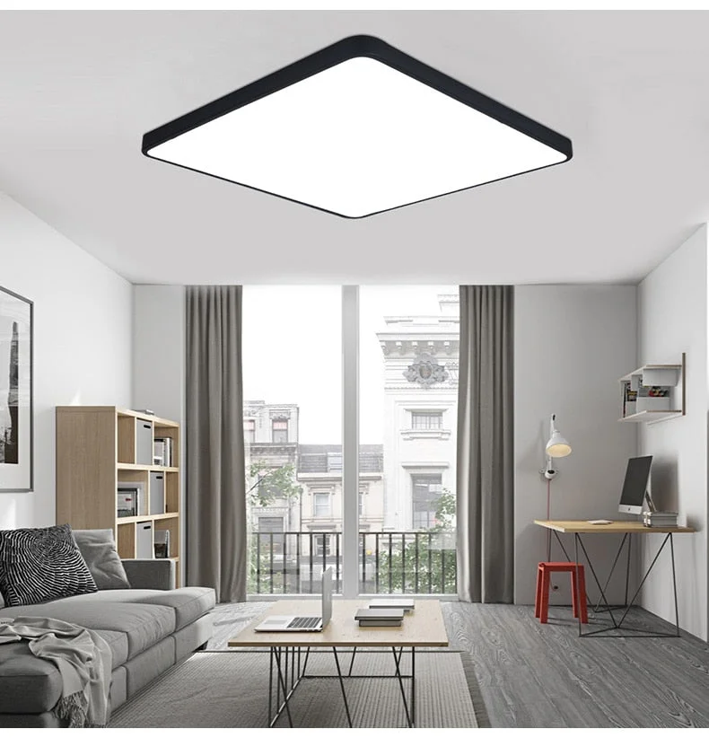 Ultra-thin Square LED Ceiling Lamp Kitchen Light Fixtures Living Room ...