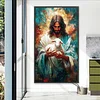Jesus Schaf 5d DIY Diamant Kunst Malerei Kit Quadrat Vollbohrer Dimond Art 45x75cm