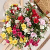 Forest Aisle 7 Heads Roses Artificial Stem Flower