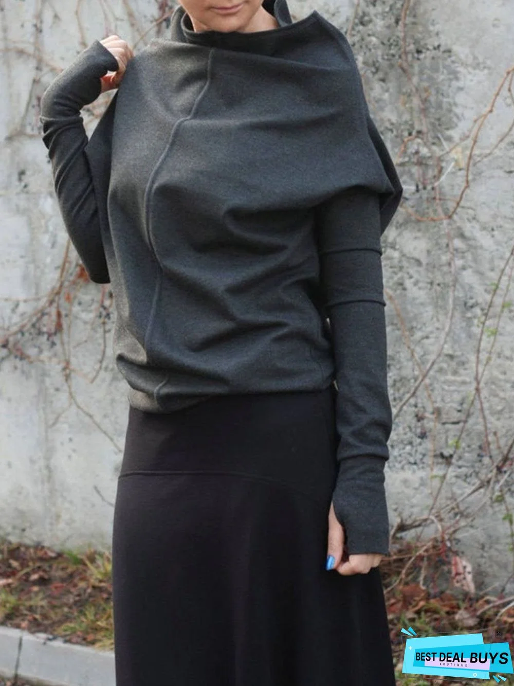 Casual Shift Cotton-Blend Shirts & Tops