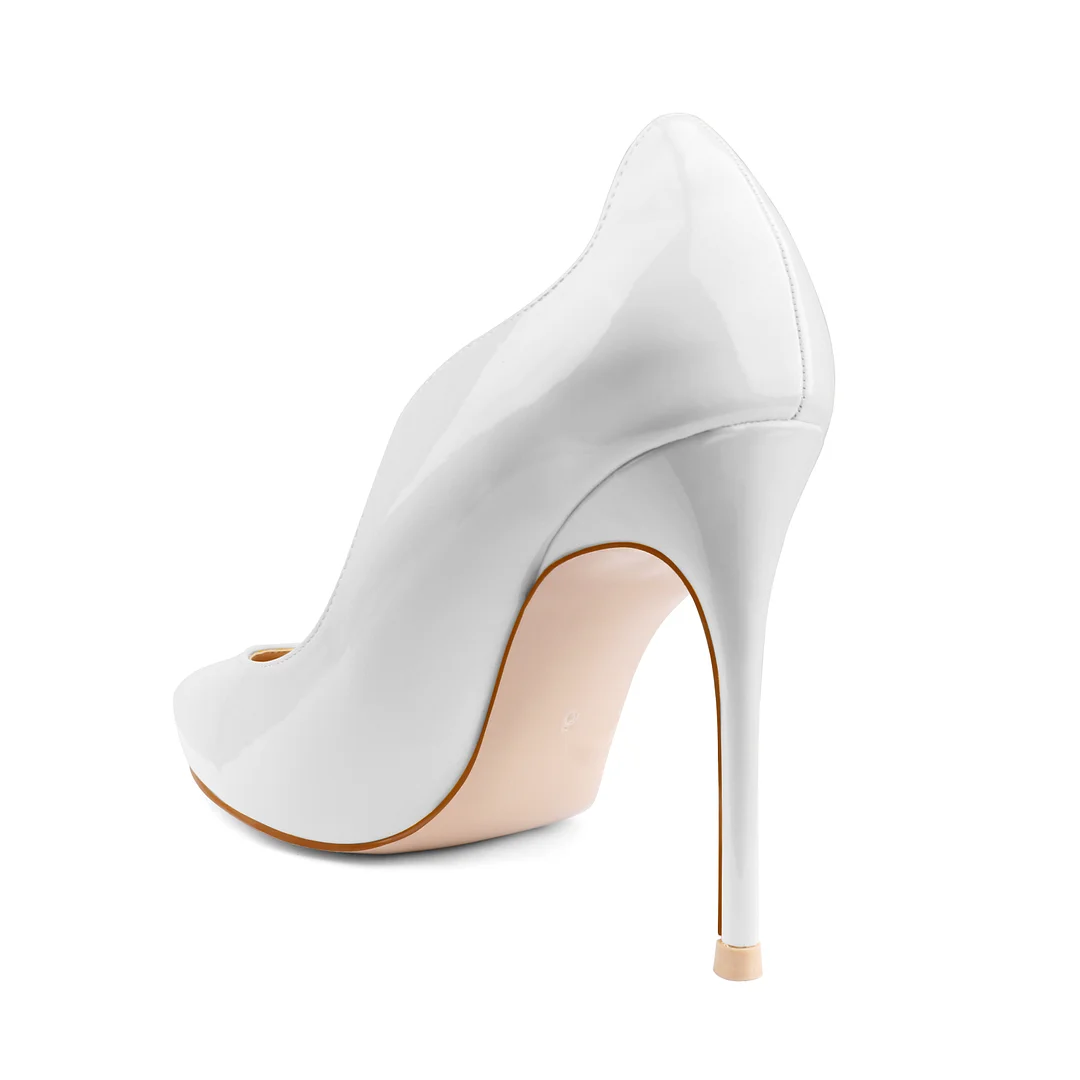 100mm Women's Party Wedding Classic Pumps Fashion Edge Design High Heels Stilettos-MERUMOTE