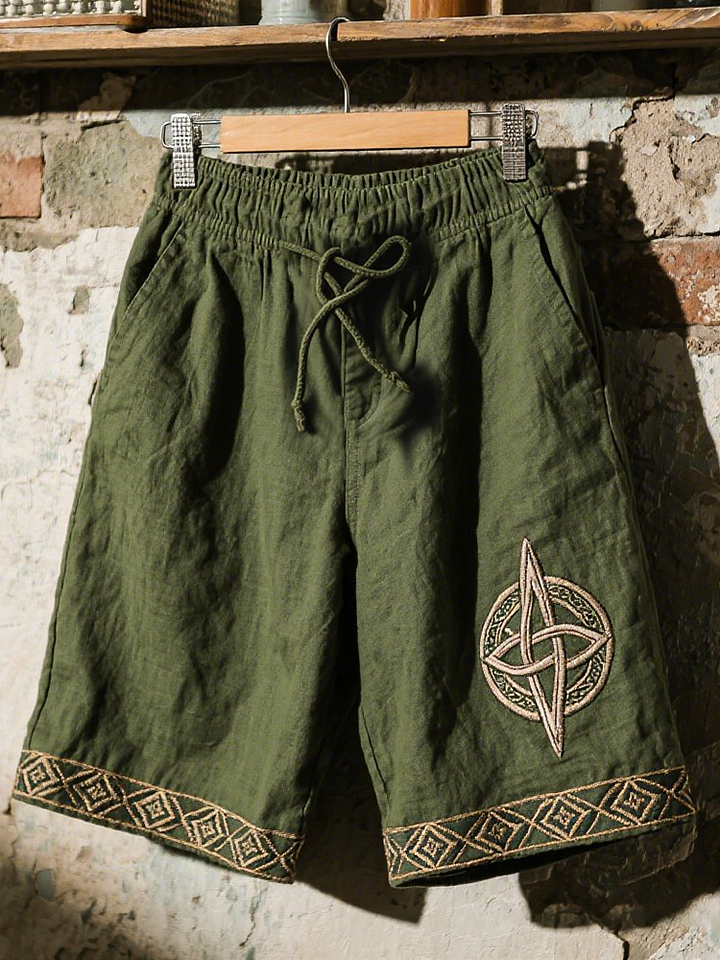 Men's Viking Runes Celtic Knot Art Cargo Shorts / Rvogue / Rvogue