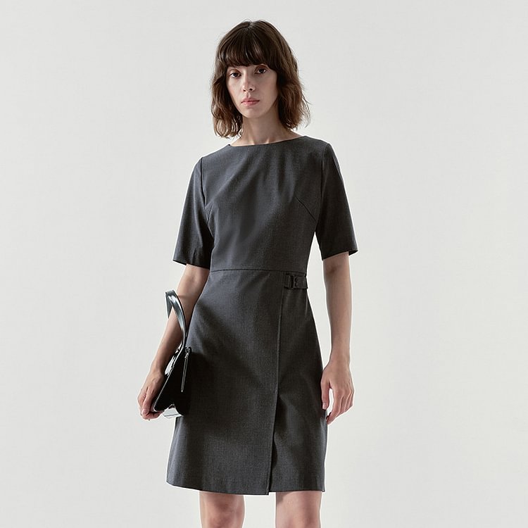 Women's Temperament Commuter Slit Suit Dress