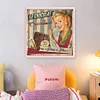 Retro Billboard-11CT Stamped Cross Stitch 40*40cm/15.75*15.75in tapestrymarket