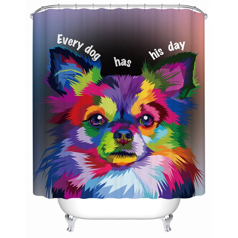 

Husky Puppy - Print Shower Curtain, 180*200cm, 501 Original