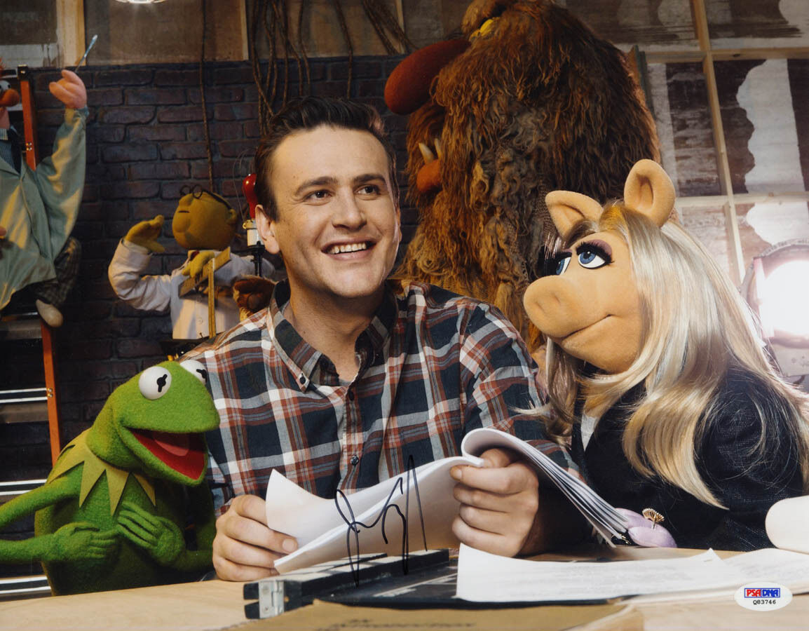 Jason Segel SIGNED 11x14 Photo Poster painting Gary The Muppets PSA/DNA AUTOGRAPHED