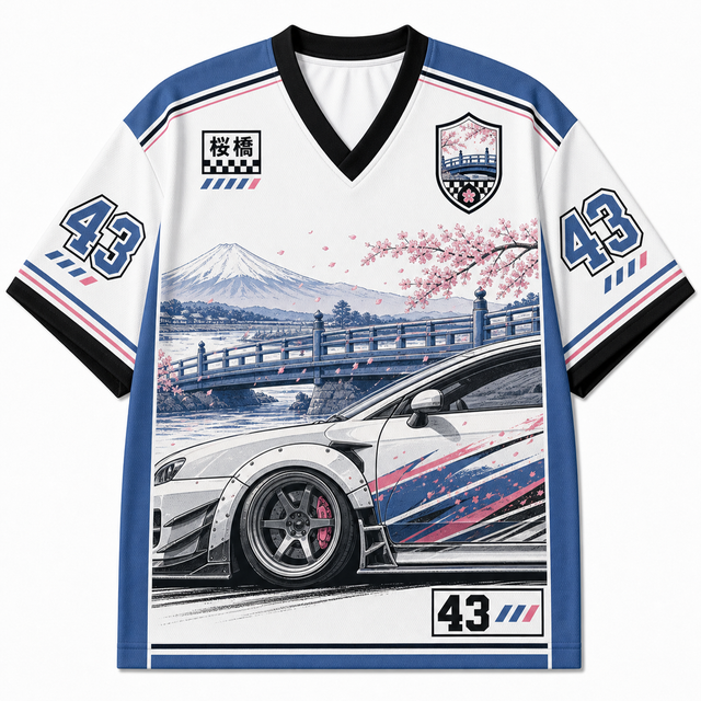 Techwear JDM Racing 043 SINGLE V1 Short Sleeve Jersey