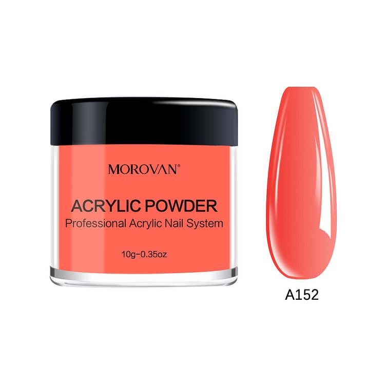 Morovan Red Orange Acrylic Powder A152