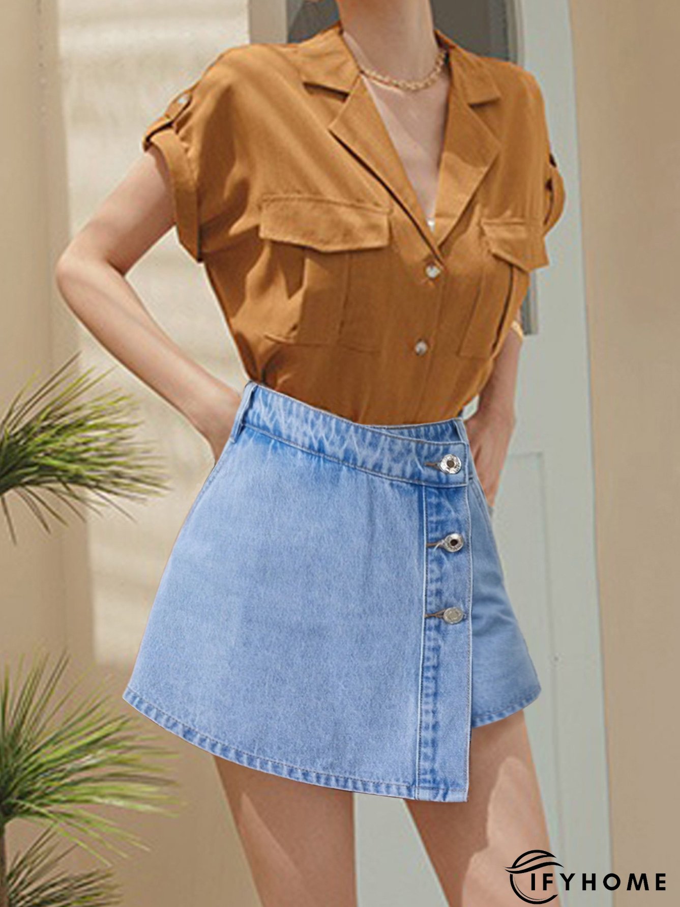 Fashion Slit Women's Denim Shorts | IFYHOME