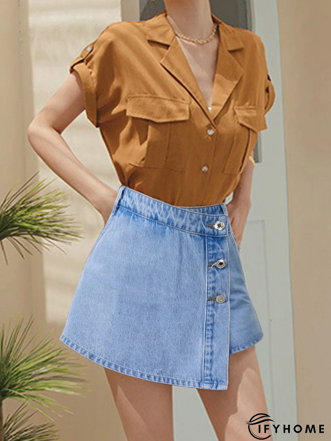 Fashion Slit Women's Denim Shorts | IFYHOME