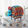 Elefant 5d DIY-Tiermuster Heim-Diamantbemalungsuntersetzer mit Halter