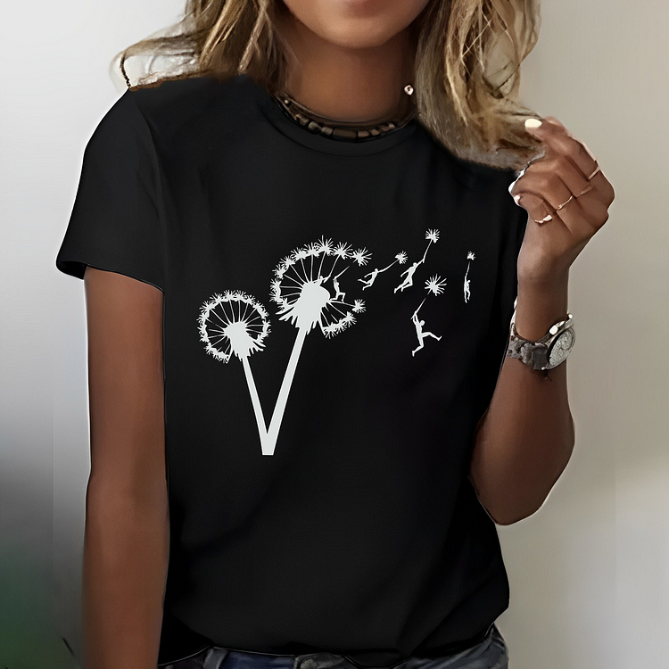 Dandylion People Flight Funny T-shirt