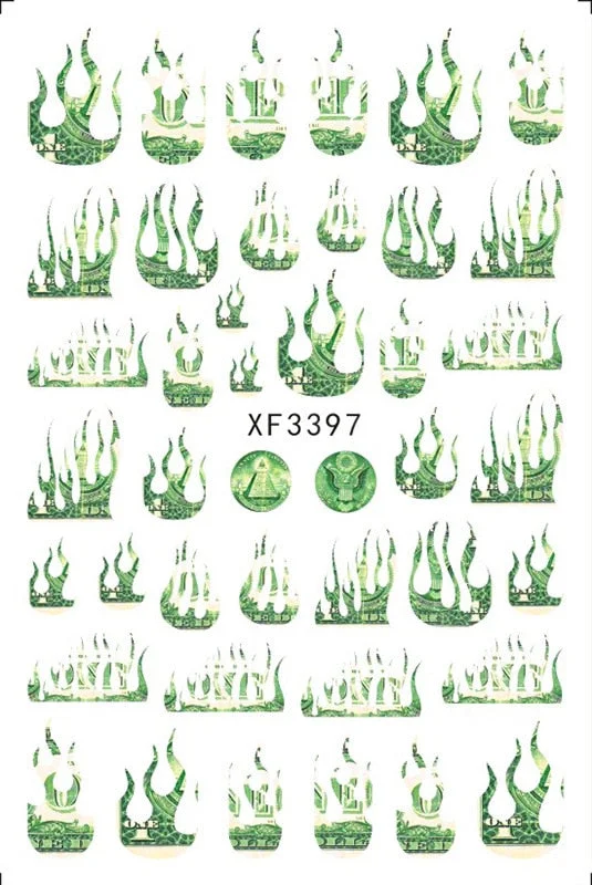 Black Rose Flower Heart 3D Nail Sticker Self-Adhesive Slider Art Decorations Valentine's Day Decals Manicure Accessories-Nail Inspo