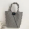 Colorful Stripe Casual Shopping Gift Lunch Handbag