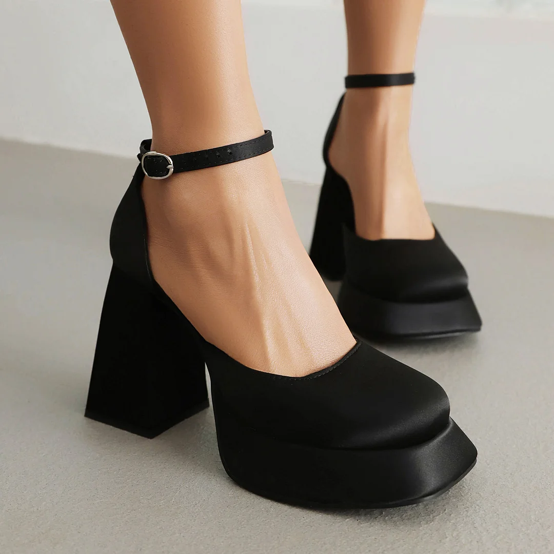 Women's Oversized High Heels With A Straight Line Sardine Strap-PABIUYOU- Women's Fashion Leader
