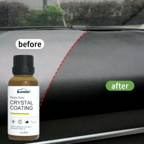 Dronehint Car Plastic Parts Restorer Crystal Coating +Sponge For Car Door Frames Panel Kit (For: Land Rover) Parts