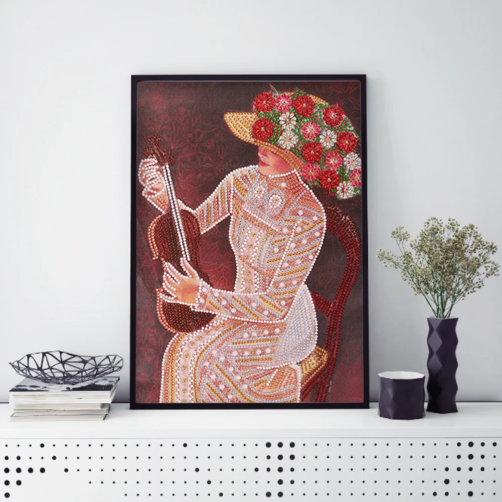 Diamond Painting - Special Shaped Drill - Fashion Lady(30*40cm)