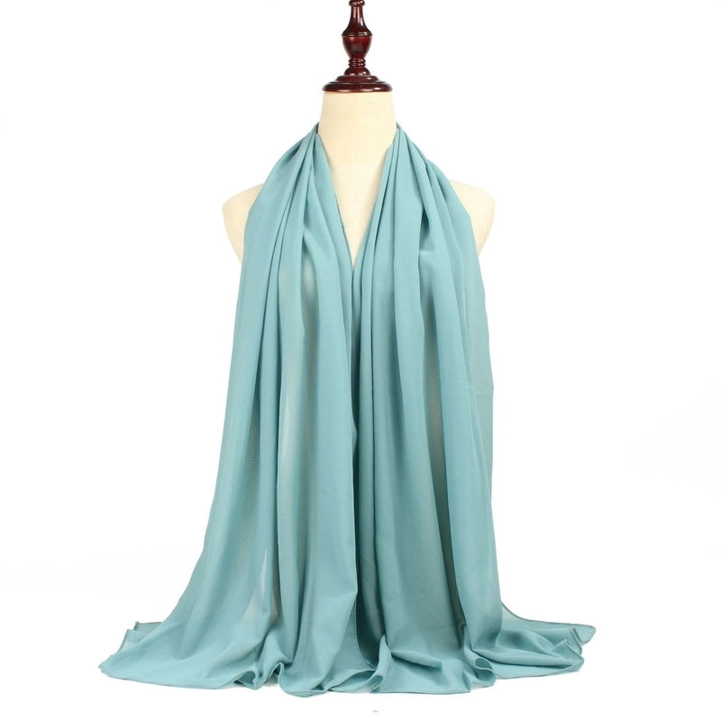 Unisex Basic Minimalist Solid Color Polyester Kerchief