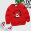 Kid Baby Boy Girl Round Neck Pullover Cartoon Hoodie Top