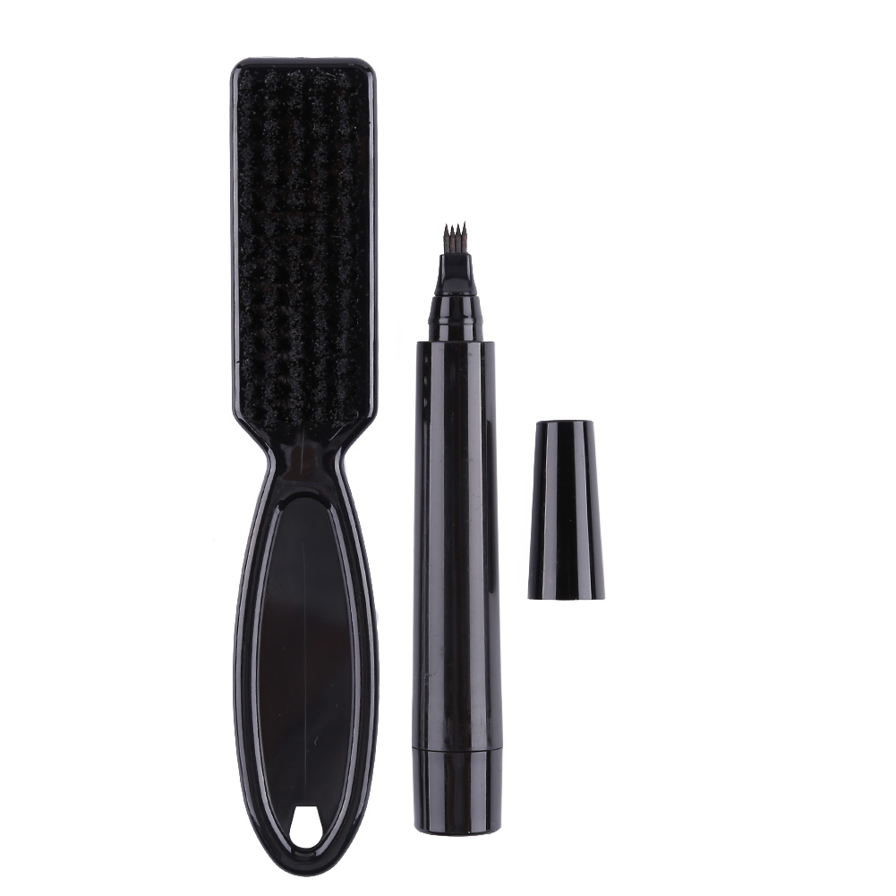 

Double End Men Beard Growth Pen Shaping Pen Shaving Brush Kit (Dark Brown), 501 Original