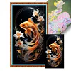 Golden Koi Fish-11CT Stamped Cross Stitch 40*70cm(Big Size) tapestrymarket