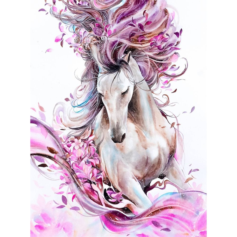Flower Horse - Paint By Numbers