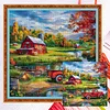 Farm Truck-14CT Counted Cross Stitch 40*40cm/15.75*15.75in tapestrymarket