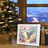 5D DIY Partial Special Shaped Drill Diamond Painting Hummingbird With Frame Kit 19.2x19.2cm