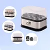Smart Egg Cooker Stainless Steel Egg Boiler 6 Egg Capacity for Home Kitchen (EU)
