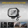 40W Motorcycle LED Spotlight 12-80V Driving Fog Lamp White Yellow DRL Headlight