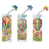 3Pcs Diamond Painting Hot Air Balloon Bookmark Making Kit for Book Lovers