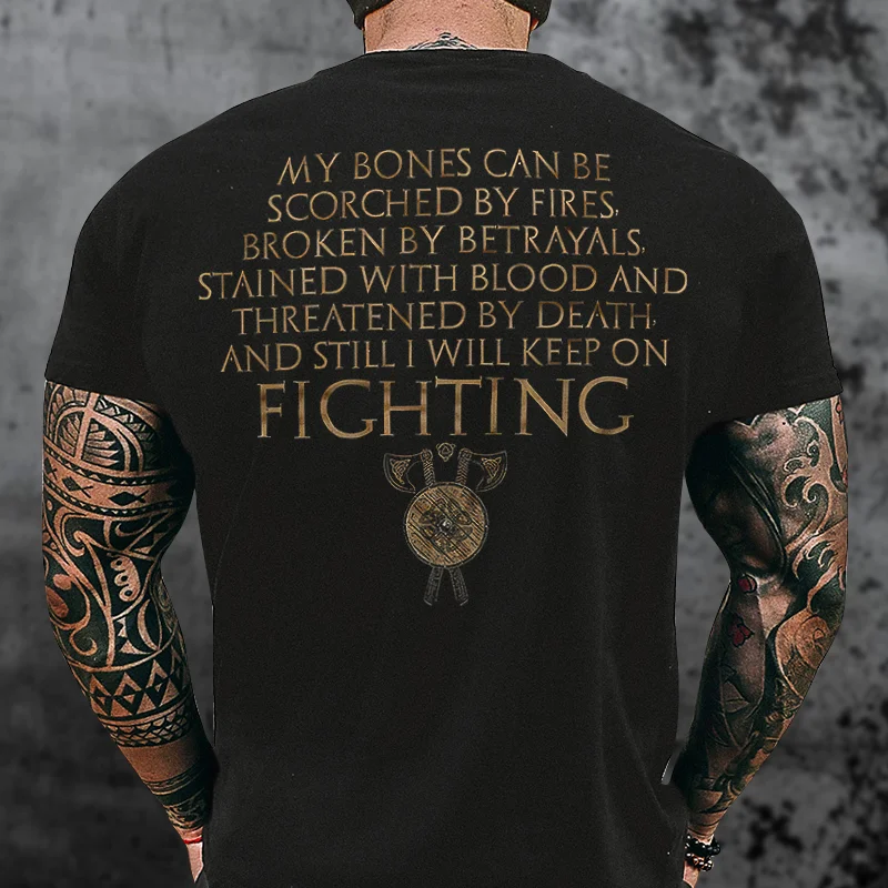 Livereid My Bones Can Be Scorched By Fires Printed Men's T-shirt - Livereid