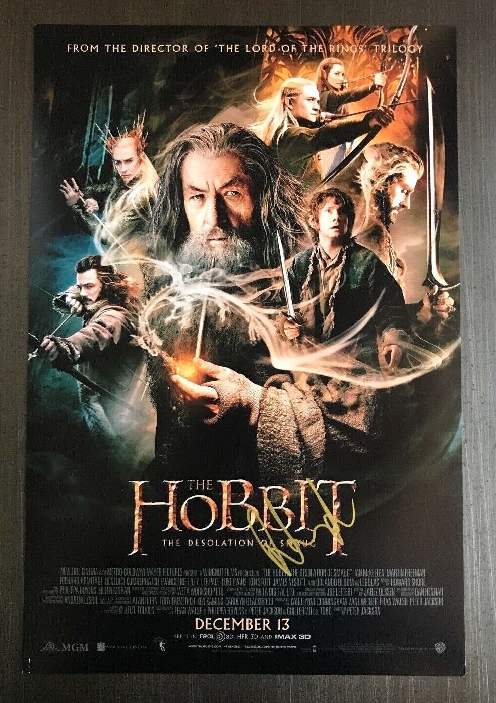 * RICHARD ARMITAGE * signed autographed 12x18 poster Photo Poster painting * THE HOBBIT * 2