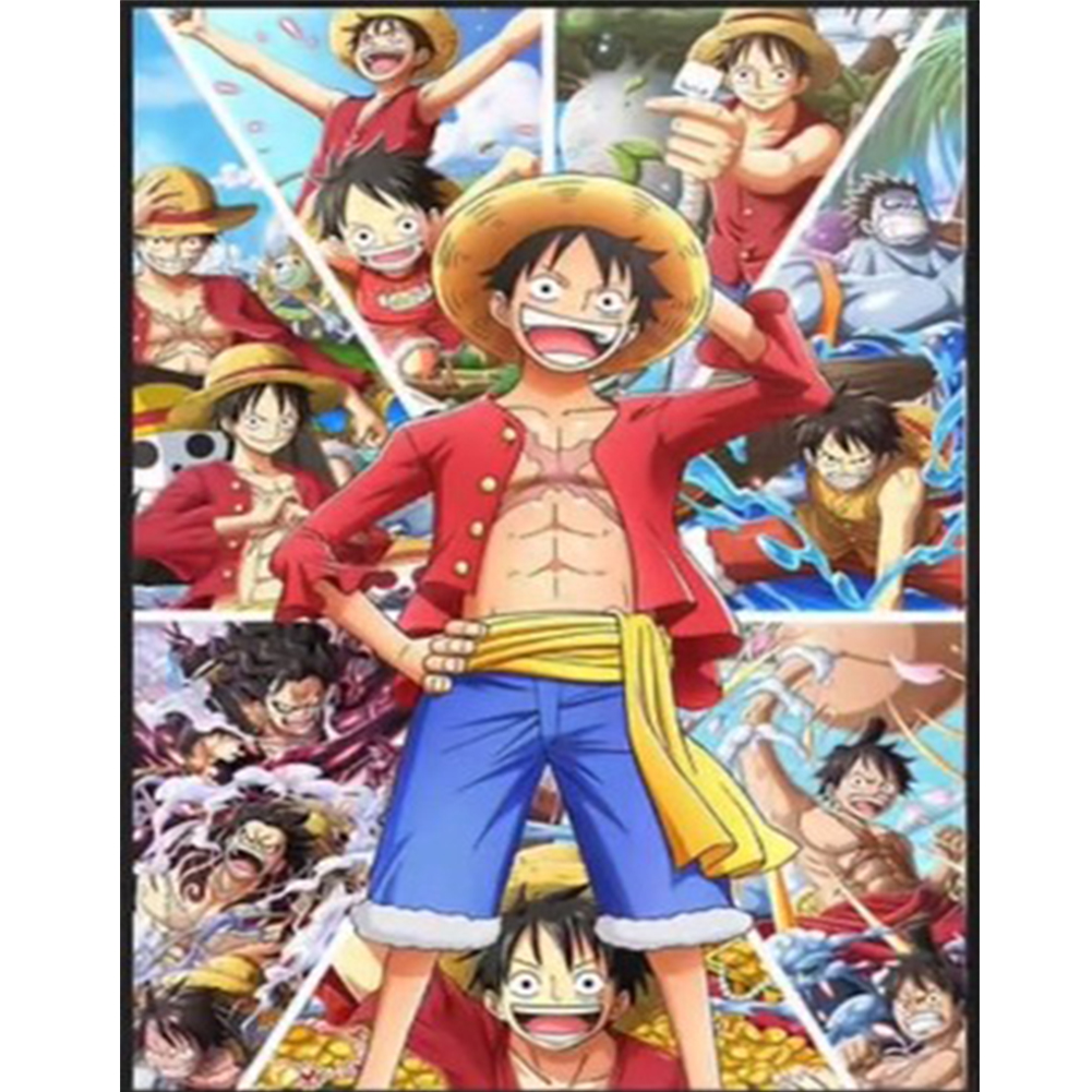 King of Thieves - Munch D. Luffy-Paint by Numbers-16"x20"/40x50cm
