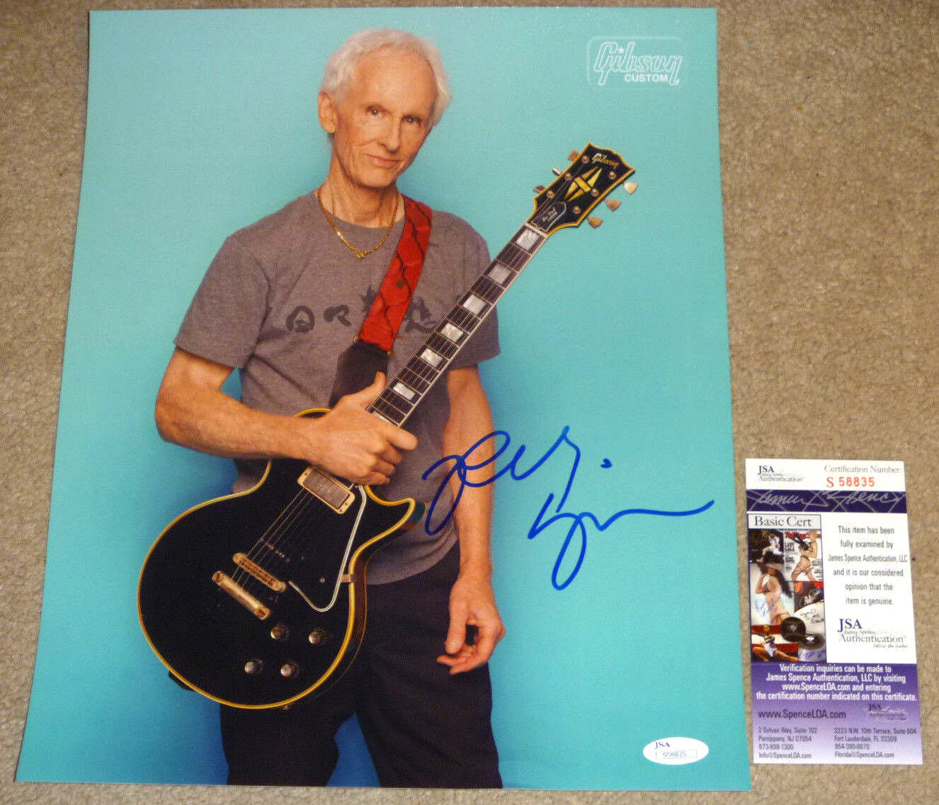Robby Krieger Signed 11x14 Photo Poster painting Autographed, The Doors, Guitarist JSA COA