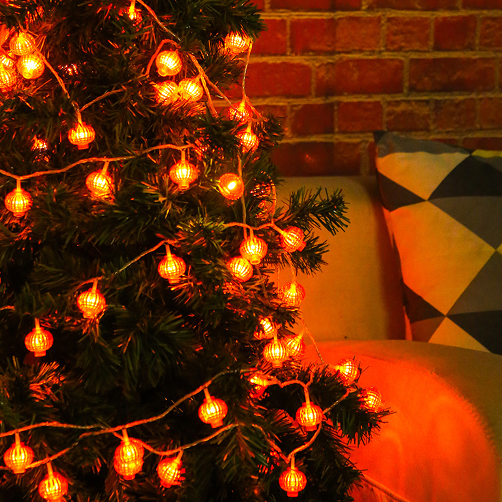 

10M 100 LED Red Lantern Fairy New Year Spring EU-Curtain String Night Light, 501 Original