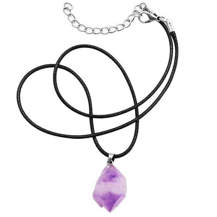 Natural Raw Amethyst Crystal Pendant Necklace Crystal wholesale suppliers