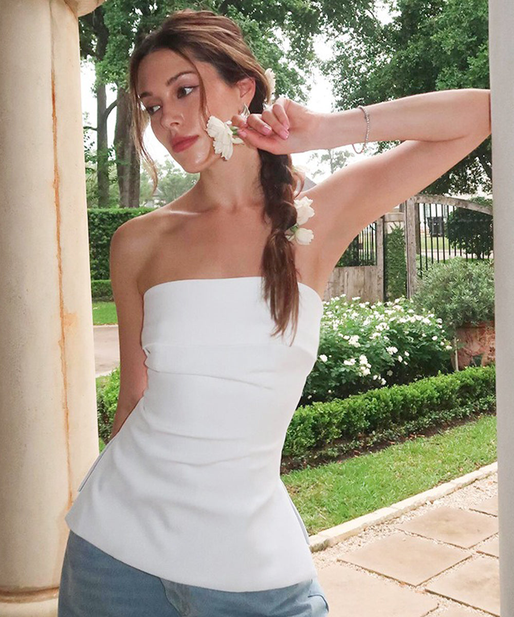 Strapless Fitted Top
