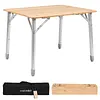 [US Local Warehouse] Adjustable Height Portable Camping Table with Carry Bag for Hiking Beach Fishing