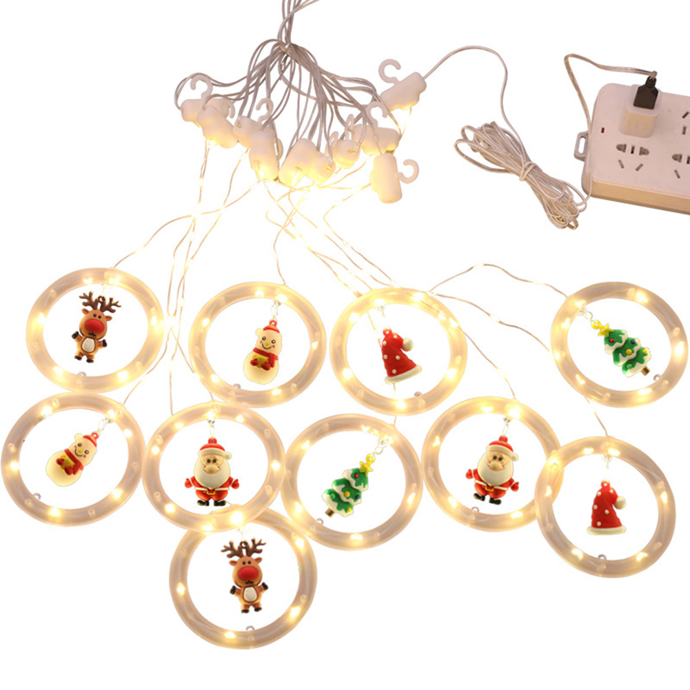 

Christmas LED String Lights Santa Snowman 3m Decorative Garland DIY Decor, 501 Original
