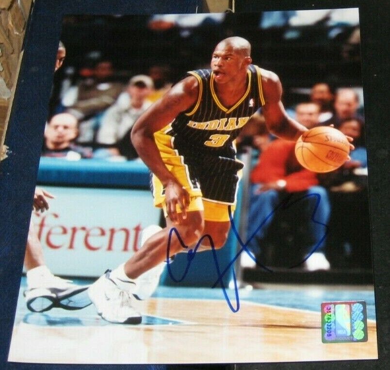 Al Harrington Indiana Pacers SIGNED AUTOGRAPHED Photo Poster painting FILE 8x10 COA Basketball