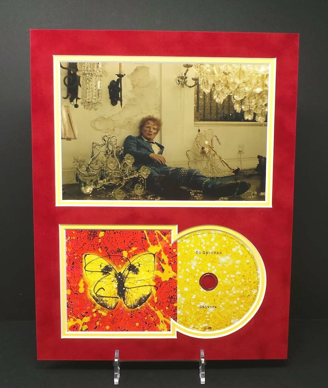 Ed SHEERAN RARE Signed & Mounted 14x11 Shivers CD Photo Poster painting Display 1 AFTAL RD COA