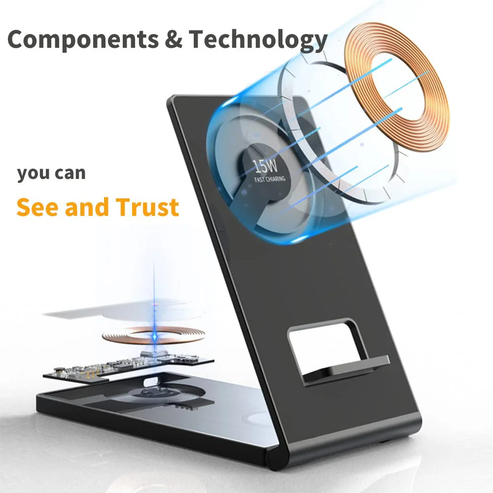 Magnetic Folding Bracket Wireless Charger